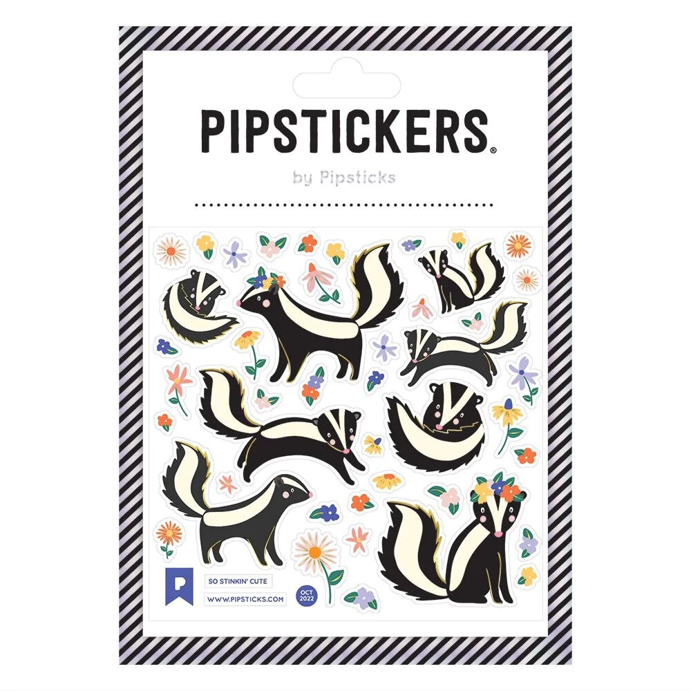 Pipsticks, Stickers, Art & School, 4x4-In, 685981, So Stinkin' Cute